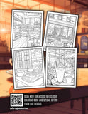 Cafe Vibes 30 Pages Printable Coloring Book