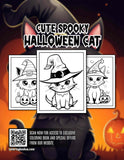 Cute Spooky Halloween Cat 30 Pages Printable Coloring Book