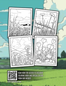 Summer Breath 30 Pages Printable Coloring Book