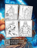 Zeus 30 Pages Printable Coloring Book