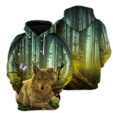 Wofl Butterfly All Over Print Unisex Hoodie