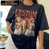 Custom Your Own T-Shirt, Personalized Photo Shirt, Vintage Graphic 90s Tshirt