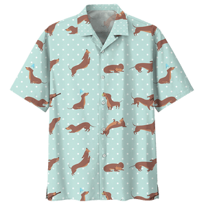 Dachshund  Blue Nice Design Unisex Hawaiian Shirt For Men And Women Dhc17063834