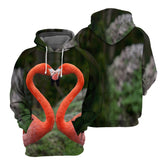 Flamingo All Over Print Unisex Hoodie