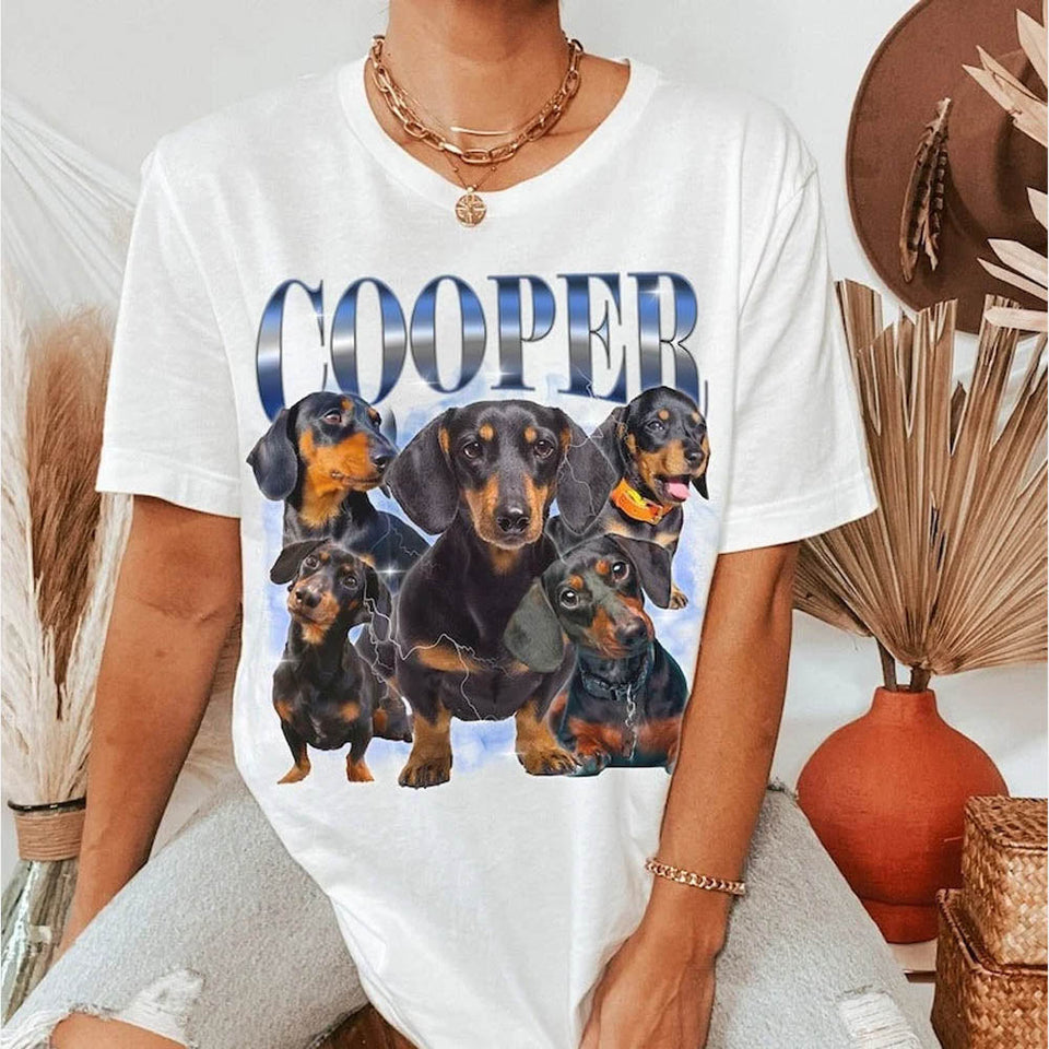 Custom Dog T-Shirt, Personalized Dog with Photo Shirt