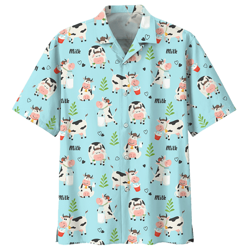 Cow  Blue Awesome Design Unisex Hawaiian Shirt For Men And Women Dhc17063755