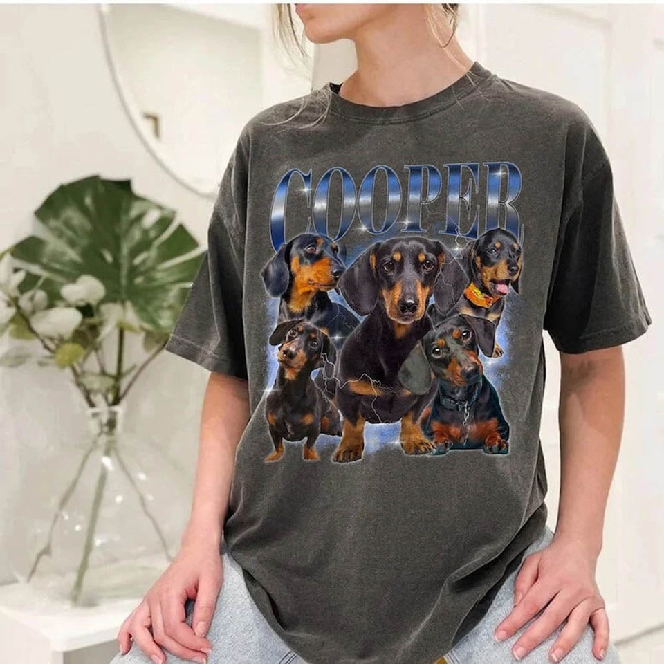 Custom Dog T-Shirt, Personalized Dog with Photo Shirt