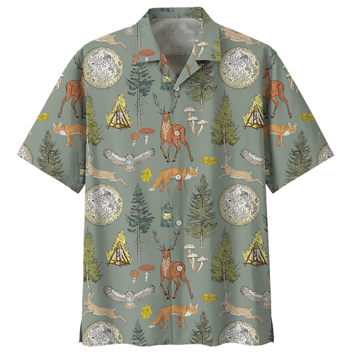 Camping  Blue High Quality Unisex Hawaiian Shirt For Men And Women Dhc17063853