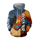 Animal Gifts Rooster Gifts Red Rooster Skin Unisex Hoodie