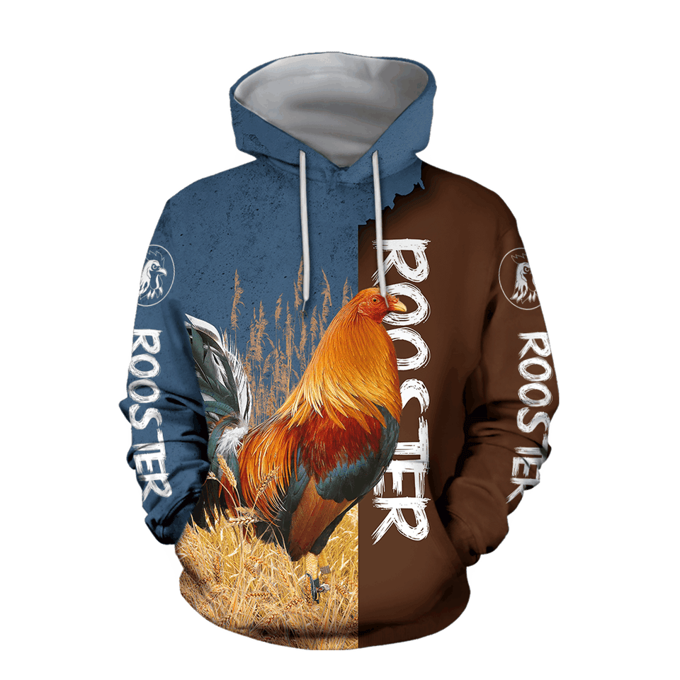 Animal Gifts Rooster Gifts Red Rooster Unisex Hoodie