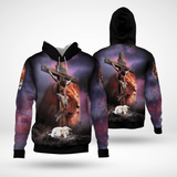 Jesus Lion Cross Christian - Christ - Jesus - God 3D All Over Print Unisex Hoodie US Size