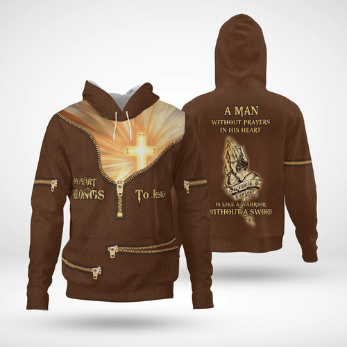 My Heart Belongs To Jesus Christian - Christ - Jesus - God 3D All Over Print Unisex Hoodie US Size