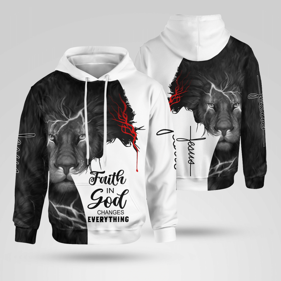 Jesus 3D Faith In God Christian - Christ - Jesus - God 3D All Over Print Unisex Hoodie US Size