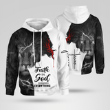 Jesus 3D Faith In God Christian - Christ - Jesus - God 3D All Over Print Unisex Hoodie US Size