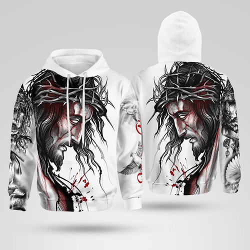 Jesus Is The King Christian - Christ - Jesus - God 3D All Over Print Unisex Hoodie US Size
