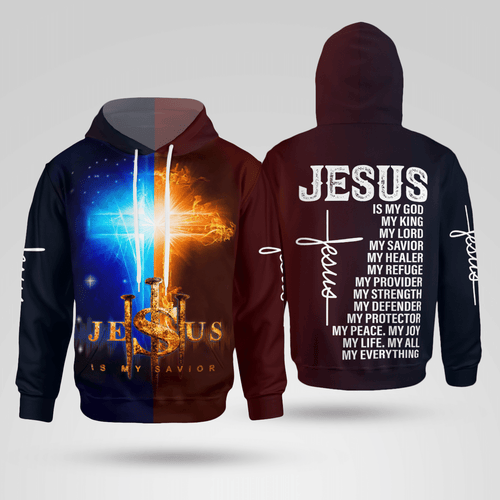 Jesus 3D - Jesus Is My Savior Christian - Christ - Jesus - God 3D All Over Print Unisex Hoodie US Size