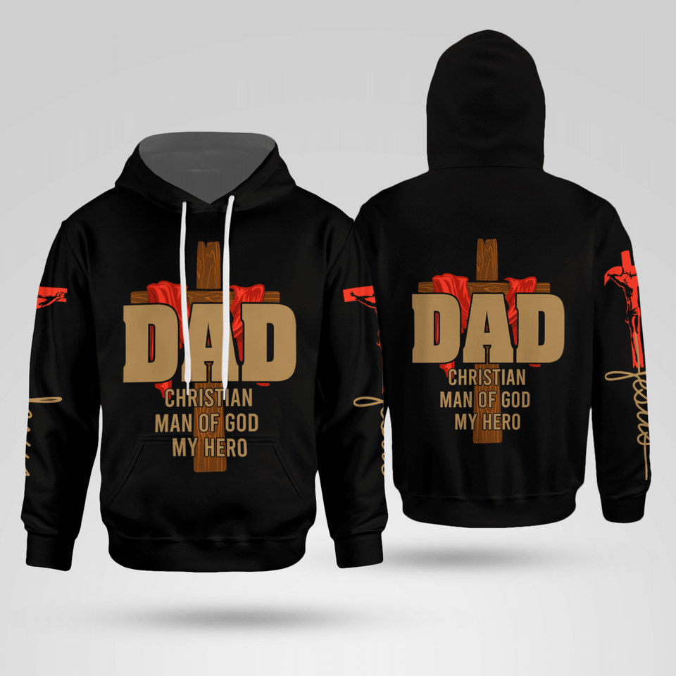 Jesus Dad Christian Man Of God Christian - Christ - Jesus - God 3D All Over Print Unisex Hoodie US Size