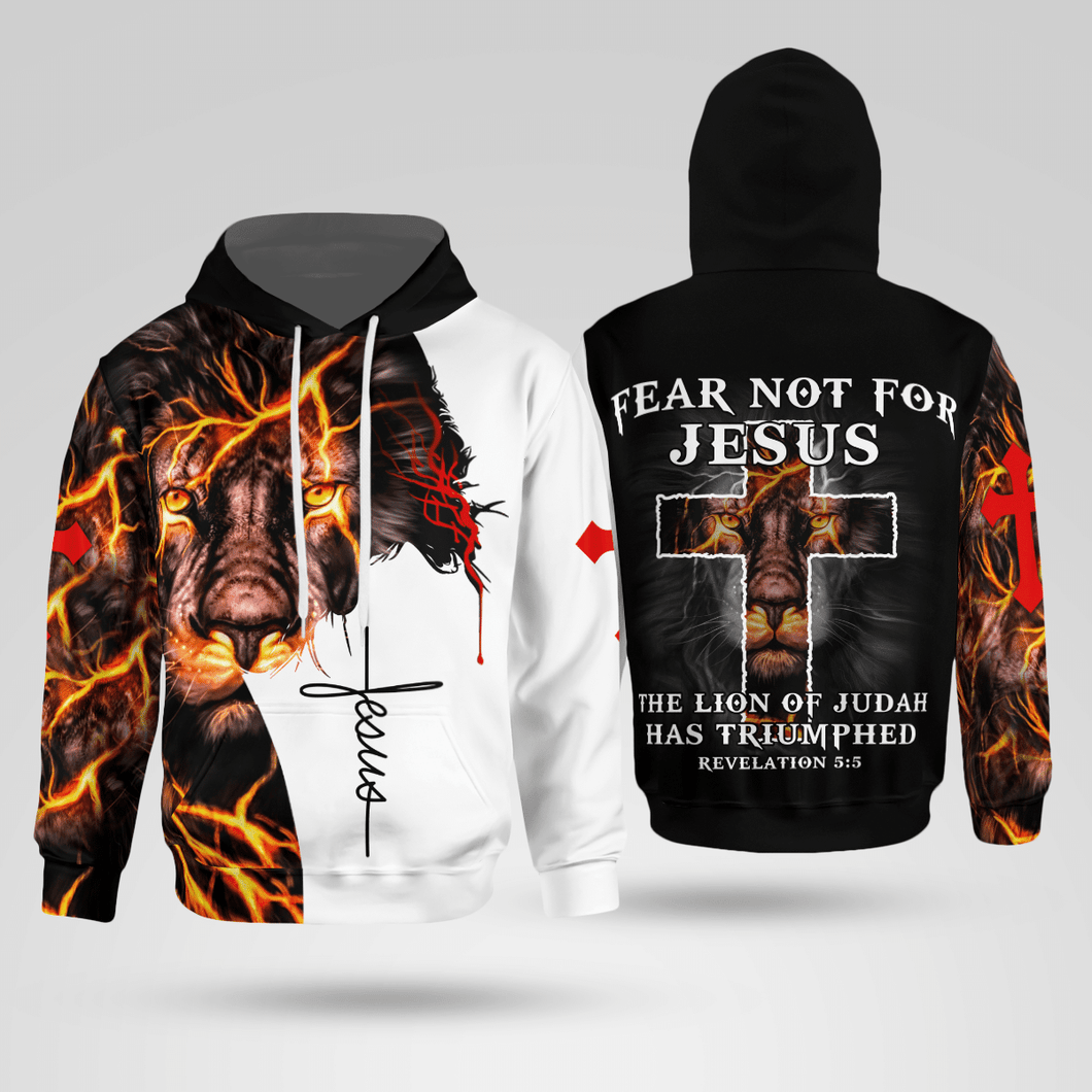 Fear For Jesus Christian - Christ - Jesus - God 3D All Over Print Unisex Hoodie US Size