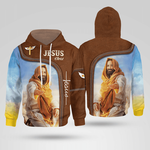 Jesus Christ Giving Hand Christian - Christ - Jesus - God 3D All Over Print Unisex Hoodie US Size