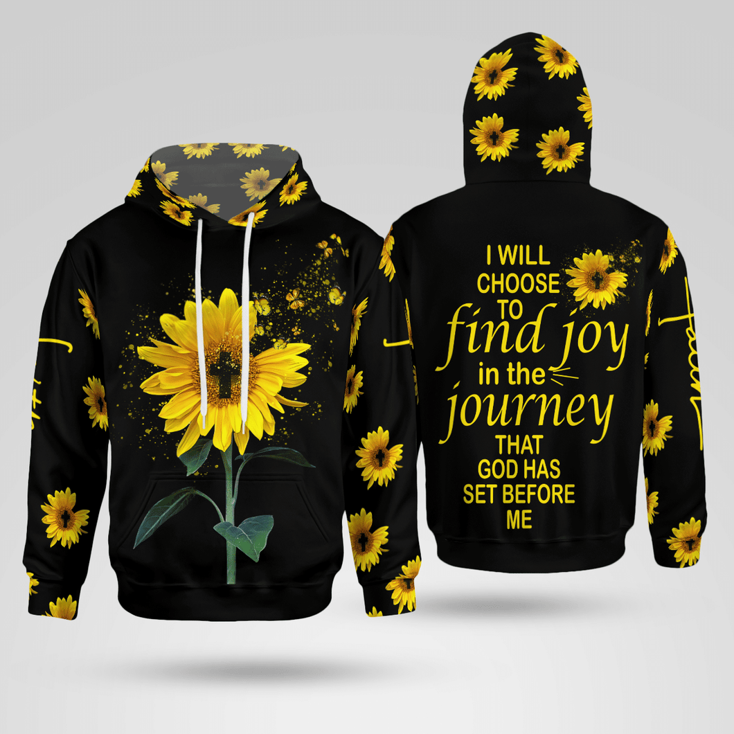 I Will Choose To Find Joy Jesus Christian - Christ - Jesus - God 3D All Over Print Unisex Hoodie US Size