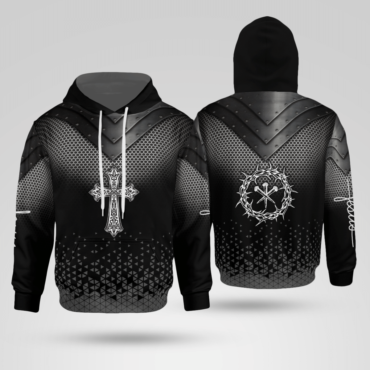 Jesus Warrior Christian - Christ - Jesus - God 3D All Over Print Unisex Hoodie US Size