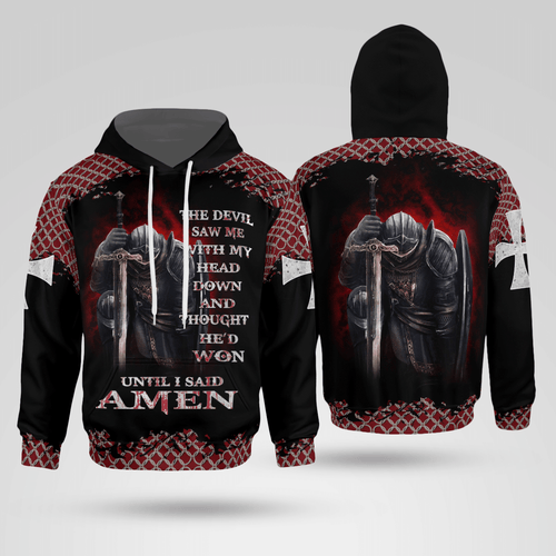Jesus Knight Templar Christian - Christ - Jesus - God 3D All Over Print Unisex Hoodie US Size