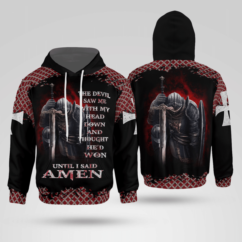 Jesus Knight Templar Christian - Christ - Jesus - God 3D All Over Print Unisex Hoodie US Size