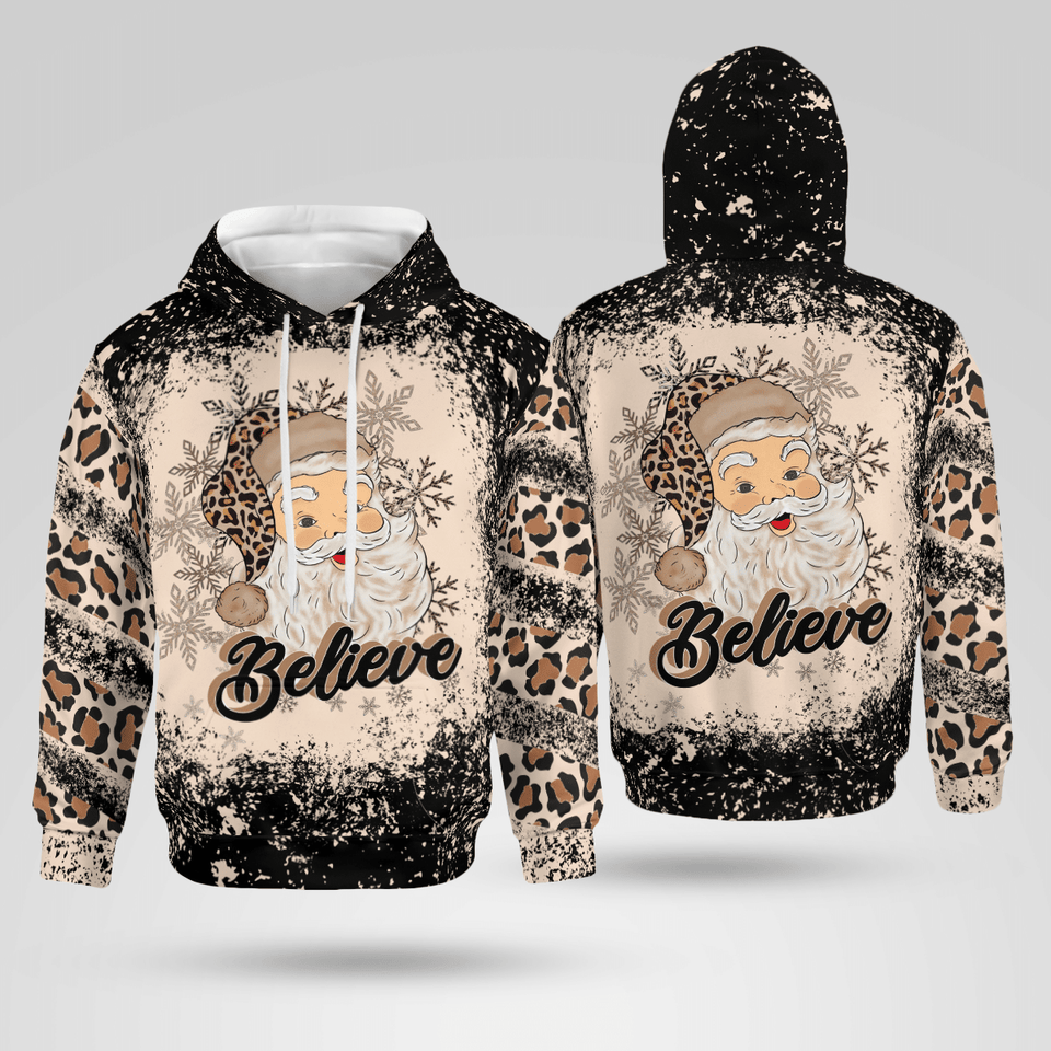 Believe Christmas Christian - Christ - Jesus - God 3D All Over Print Unisex Hoodie US Size