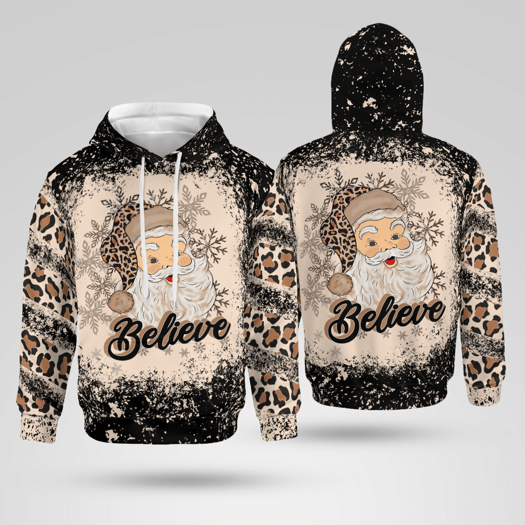 Believe Christmas Christian - Christ - Jesus - God 3D All Over Print Unisex Hoodie US Size