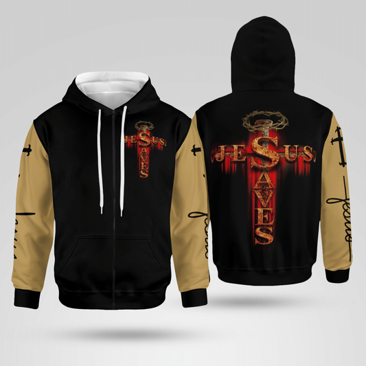 Jesus Saves Christian - Christ - Jesus - God 3D All Over Print Unisex Hoodie US Size