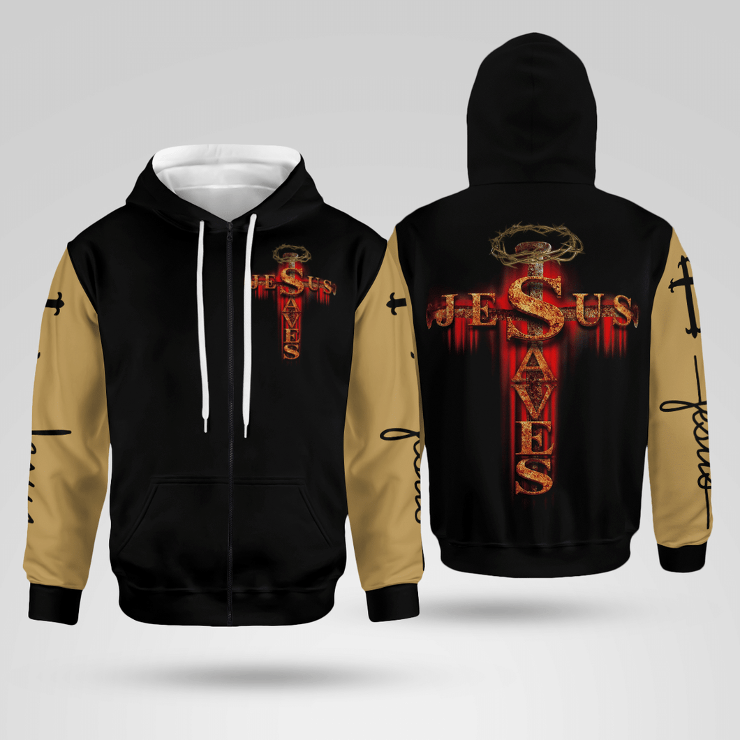 Jesus Saves Christian - Christ - Jesus - God 3D All Over Print Unisex Hoodie US Size