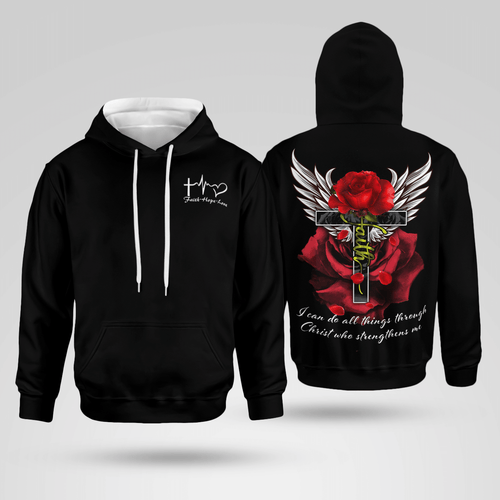 I Can Do Things Through Christ Christian - Christ - Jesus - God 3D All Over Print Unisex Hoodie US Size