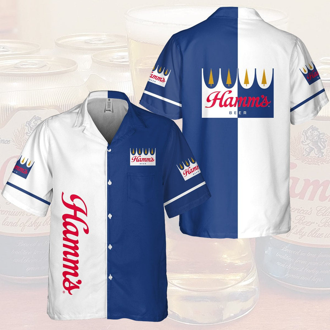 Hamm's Beer All Over Print 3D Hawaiian Shirt