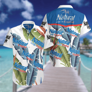 Natural Light Beer All Over Print 3D Hawaiian Shirt