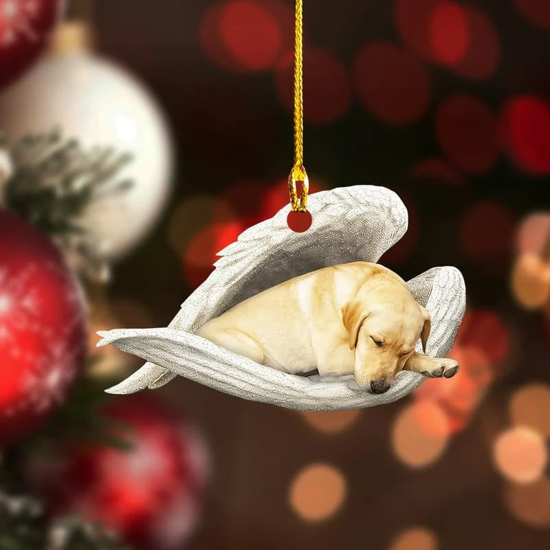 Labrador In The Wing Custom Shaped Acrylic Ornament for Memorial Dog