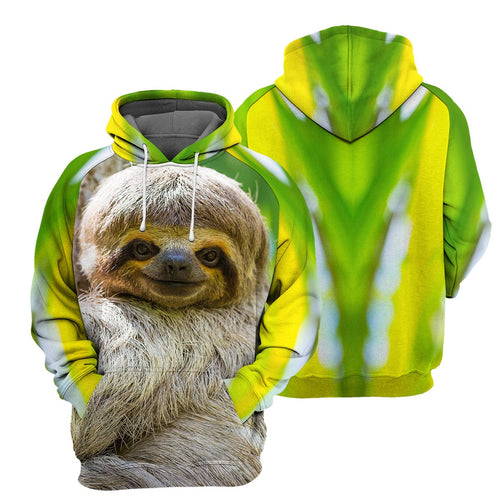 Sloth All Over Print Unisex Hoodie