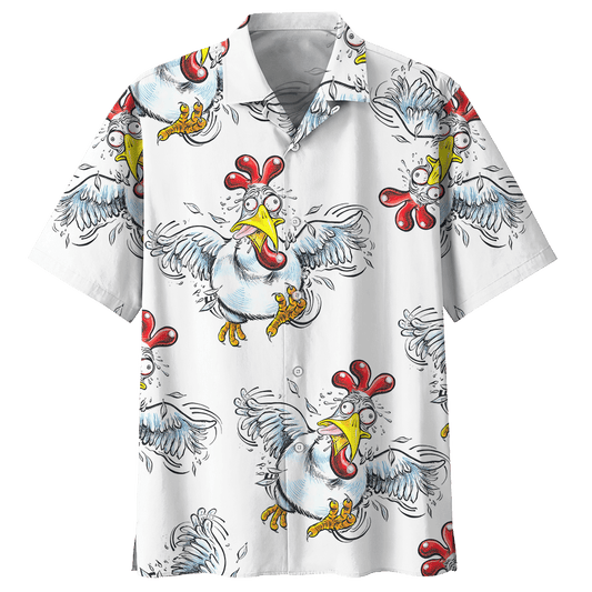 Chicken   White Unique Design Unisex Hawaiian Shirt For Men And Women Dhc17063735