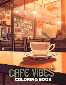 Cafe Vibes 30 Pages Printable Coloring Book