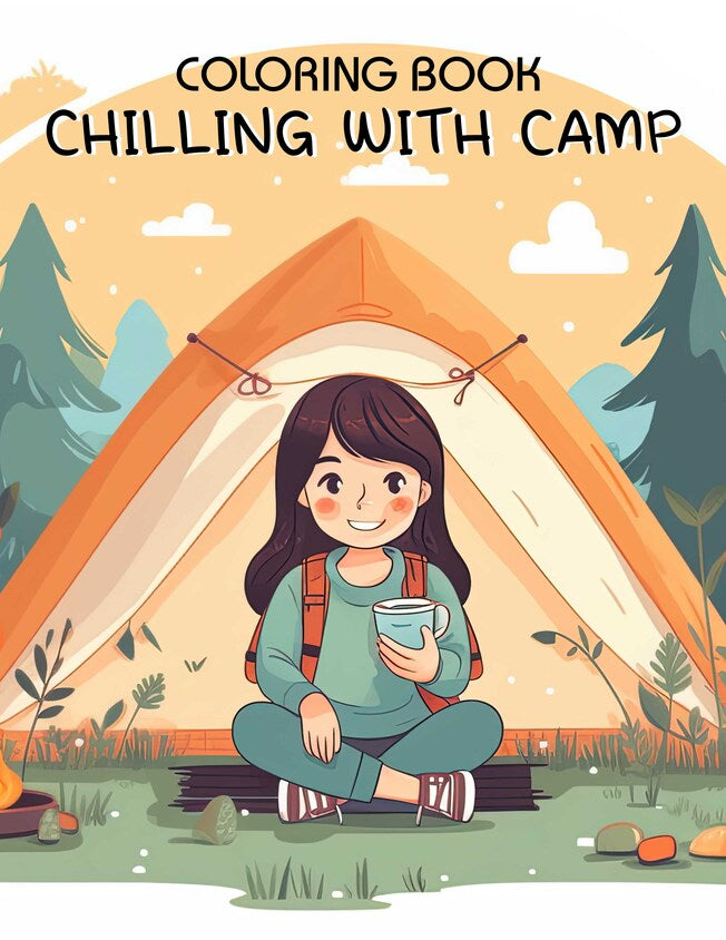 Chilling With Camp 30 Pages Printable Coloring Book