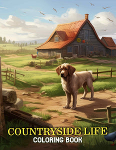 Countryside Life 30 Pages Printable Coloring Book