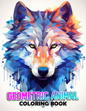 Geometric Animal 30 Pages Printable Coloring Book