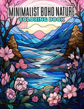 Minimalist Boho Nature 30 Pages Printable Coloring Book