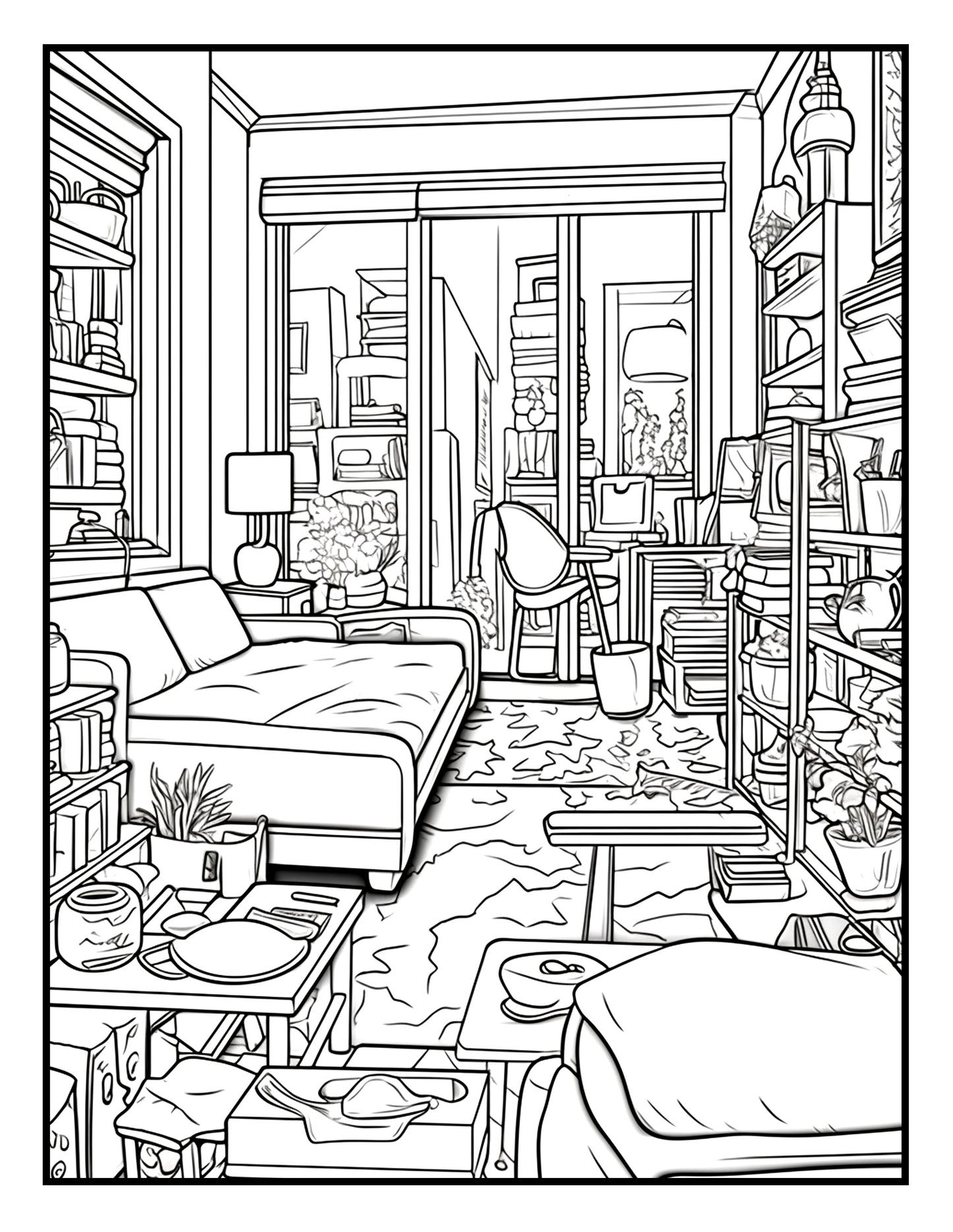 Nightmare 30 Pages Printable Coloring Book