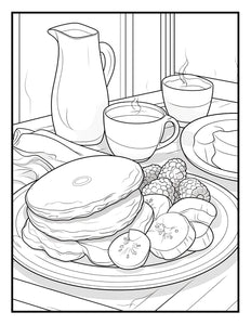 Let's Eat Together 30 Pages Printable Coloring Book