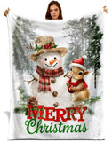 Merry Christmas Red Truck Blanket – Rustic Buffalo Plaid Holiday Throw (Copy)