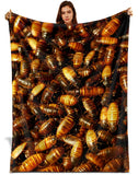 Cockroach Blanket – Funny Roach Bug Throw Blanket