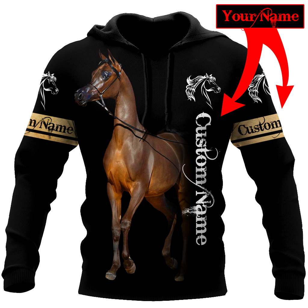 Animal Gifts Horse Gifts Arabian Horse Personalized Unisex Hoodie