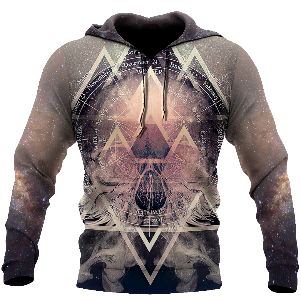 Unisex Hoodie All Over Print Skull Gifts An ideology skull all over printed Unisex Hoodie