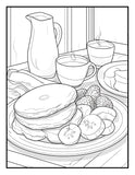 Let's Eat Together 30 Pages Printable Coloring Book