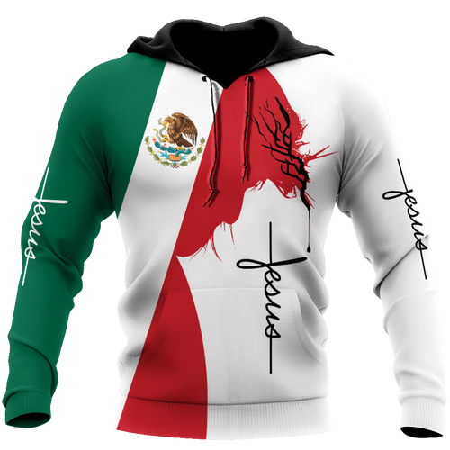 Mexico Jesus All Over Printed Unisex Hoodie